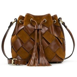 Patricia Nash Bellona Congac Brown Leather and Suede Women's Bag